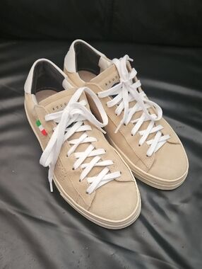 P448 X Scuderia AlphaTauri Low Top Jack  Lace-up Eu-37 7US Beige Suede Sneaker
